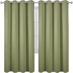 LEMOMO Sage Green Thermal Blackout Curtains/52 x 72 Inch/Set of 2 Panels Room - Image 2