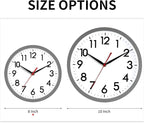 AKCISOT Wall Clock 8 Inch Silent Non-Ticking Modern Clocks Battery Operated - Image 3