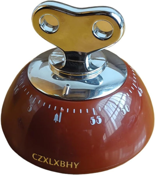 Kitchen Timers for Cooking, 100% Mechanical Cooking Timer，No Batteries Required，Magnetic Back.(red)