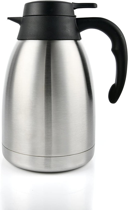 Heritage66 Thermal Coffee Carafe -Triple Wall Vacuum insulated Flask- keeping Beverages Hot for 12 hours /24 hours cold Tea, Water, and Coffee Dispenser (1.5 Liter/50 Oz)