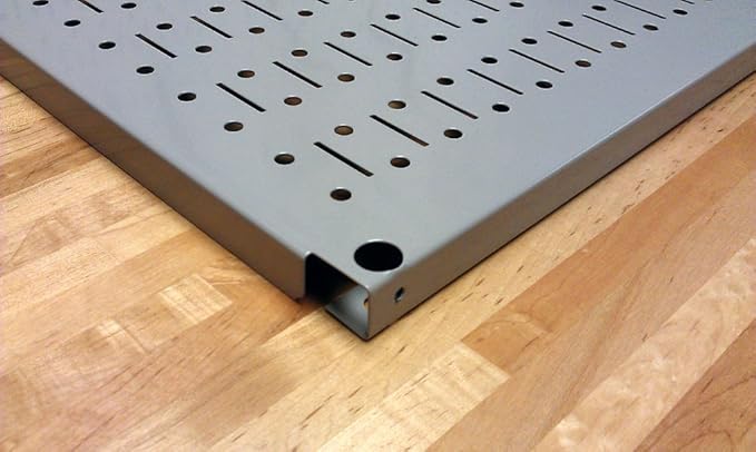 Wall Control Pegboard 16in x 32in Horizontal Orange Metal Pegboard Tool Board - Image 5