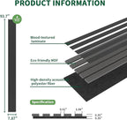 Wood Slat Acoustic Panels, 4 Pack 94" x 8"/ 240 x20cm Wood Wall Panels - Image 3