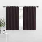 NICETOWN RV Blackout Curtains for Camper Windows, Toffee Brown, Kitchen Curtains by NICETOWN