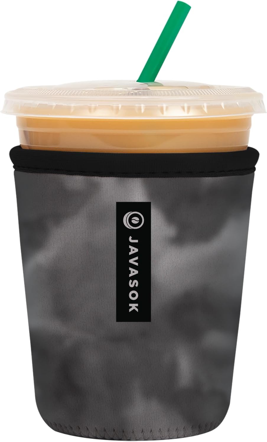 Sok It JavaSok Iced Coffee & Cold Soda Insulated Neoprene Cup Sleeve (Shades of Gray, Small: 16-20oz)