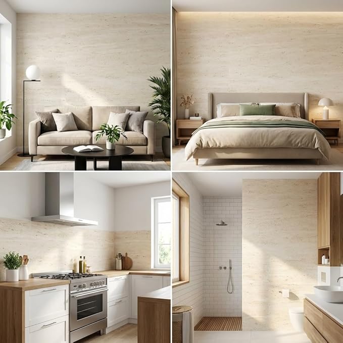 3D Wall Panels Peel and Stick – 15.74" x 118" PVC Faux Texture Wall Covering - Image 2