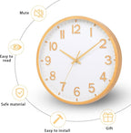 Wall Clocks Battery Operated 12 inch Modern Wall Clock, Silent Non Ticking Wall - Image 4