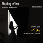 Self Adhesive Curtains, Use for Bedroom, Lake Blue, 1 Panel - Image 4