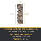 AZ Faux High-Density Polyurethane Faux Stone Interlocking Left Endcap - Image 3