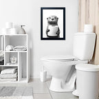 Black and White Bathroom Wall Art, Funny Bathroom Wall Decor, Toilet Paper in - Image 6