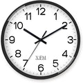 XFM Large Wall Clock Black Silent Wall Clocks Battery Operated 16 Inch Modern by XFMWallClock