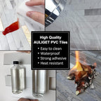 AULIGET Peel and Stick Backsplash, PVC Mixed Metal Stick on Bathroom Backsplash - Image 5