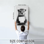DIHSIEG Inspirational Canvas Wall Art funny bathroom wall art Print Poster - Image 2