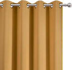 LEMOMO Mustard Yellow Thermal Blackout Curtains/52 x 54 Inch/Set of 2 Panels - Image 6