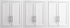 Crosley Furniture Savannah 3-Piece Wall Kitchen Storage Cabinet, Cabinets - Image 4