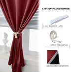 AJAZZ Self Adhesive Curtains 100% Blackout Shades Window Cover Sticky Curtain - Image 4