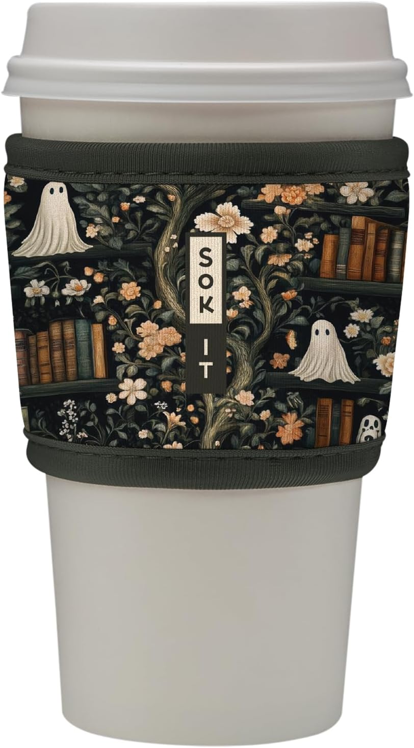 Sok It HotSok Coffee & Tea Reusable Insulated Neoprene Cup Sleeve (Ghost Stories)