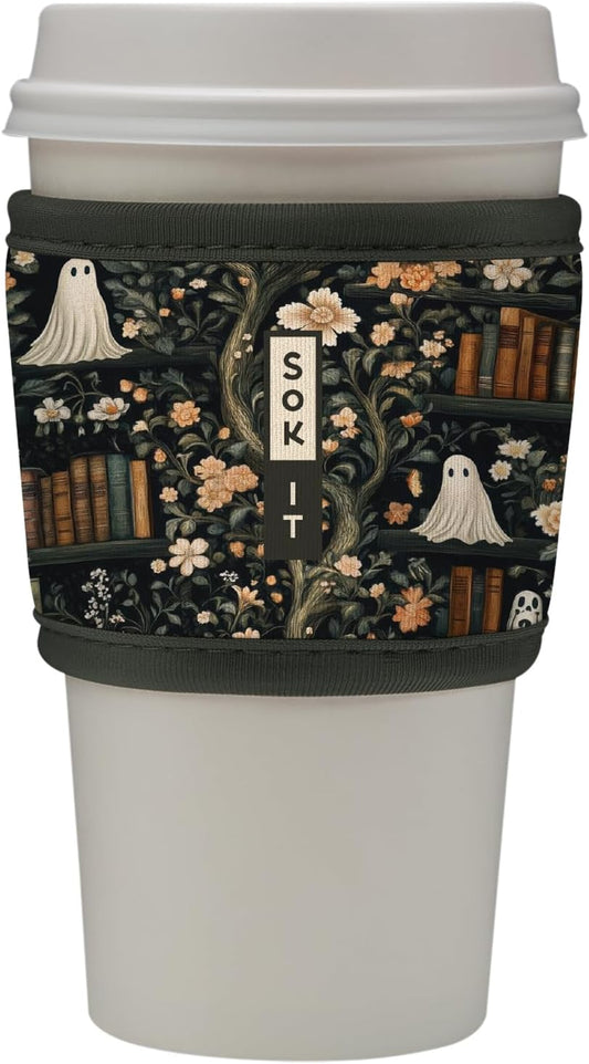 Sok It HotSok Coffee & Tea Reusable Insulated Neoprene Cup Sleeve (Ghost Stories)