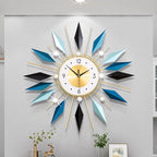 Large Metal Decorative Wall Clocks Silent Non-Ticking, 3D Modern Art Clock Home by FMTADDecorativeWallClocks