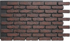 EverStone Aged Brick Faux Brick Panel, 46 7/8"W x 27"H x 1 1/4"D, Cinder Color by EkenaMillwork