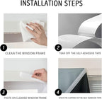 AJAZZ 100% Blackout Shades Window Cover Self Adhesive Curtains Sticky Curtain - Image 3