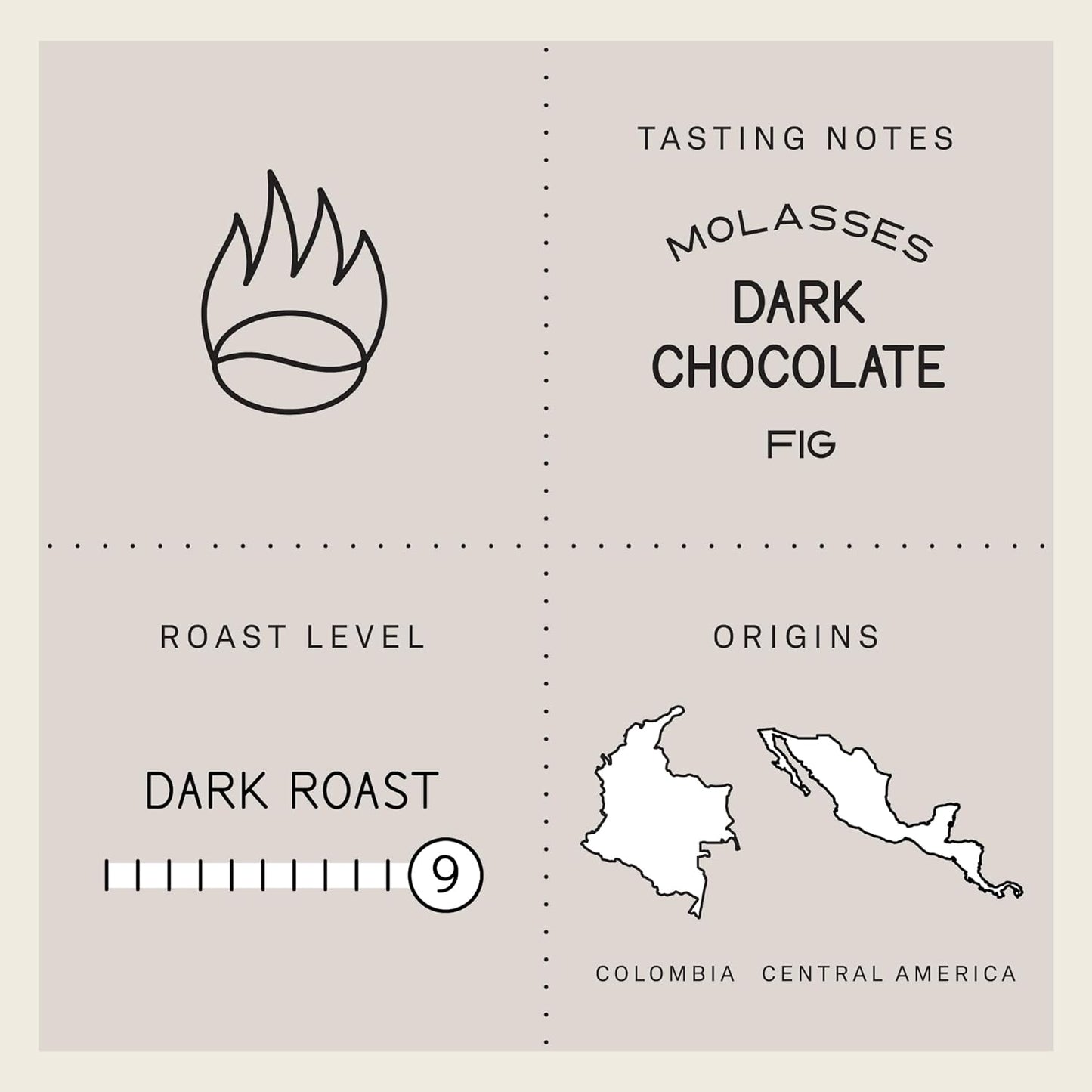 Verve Coffee Roasters Whole Bean Coffee Bronson Blend | French Dark Roast, Direct Trade, Resealable Pouch | Enjoy Hot or Cold Brew | Ideal for French Press | 12oz Bag