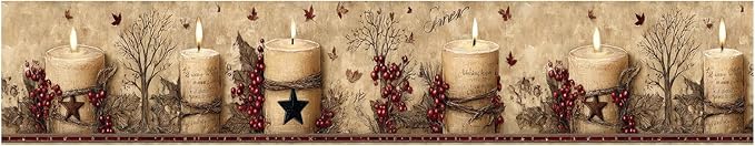 Rustic Farmhouse Wallpaper Border Peel and Stick 196x4 Inch Removable Wall - Image 2