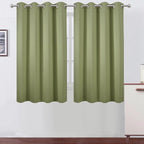 LEMOMO Sage Green Thermal Blackout Curtains/52 x 54 Inch/Set of 2 Panels Room by Lemomo