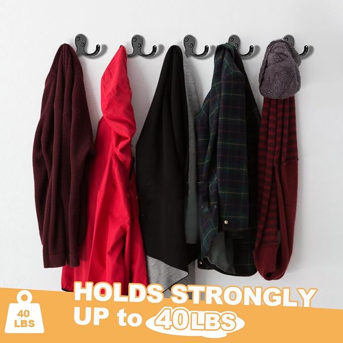 CBWLWJ 15 Pack Coat Hooks Wall Hooks - Image 3
