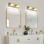 SineRise LED Modern Bathroom Vanity Light Fixtures, Brass Modern Acrylic - Image 6
