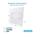 Art3d Drop Ceiling Tiles 24x24 in White, 3D Wainscoting Panels Glue Up 2x2 - Image 7