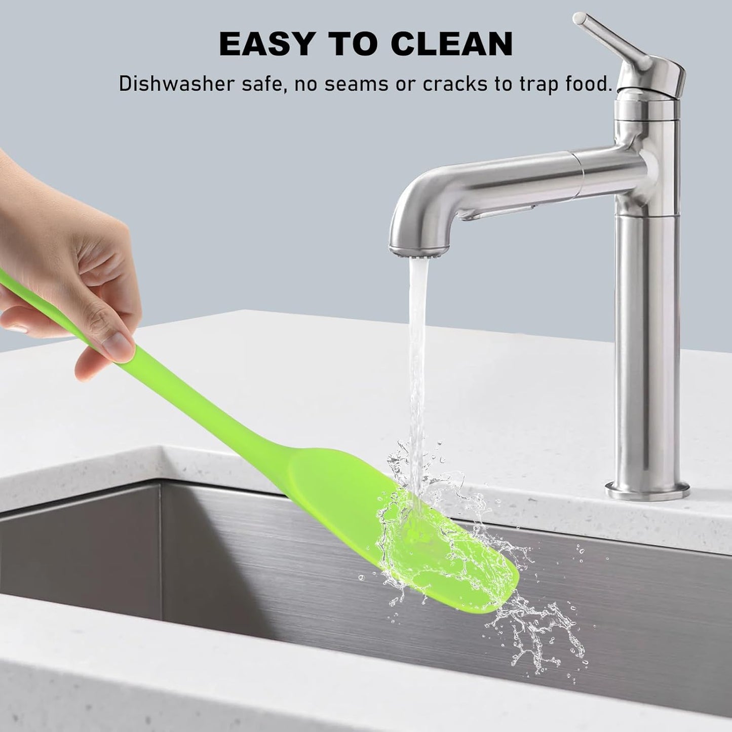 NileHome Silicone Spatula Set, 6 Pcs Food Grade Kitchen Utensils with Silicone Brush Heat Resistant Dishwasher Safe BPA-Free Rubber Spatula for Scraping, Baking, Cooking, Mixing, Multicolor