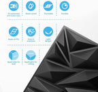 Art3d 50-Pack 3D Wall Panels for Interior Wall Decor, Modern Diamond Textured - Image 6