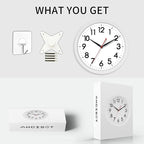 AKCISOT 12 Inch Wall Clock Silent Non Ticking Modern Wall Clocks Battery - Image 9