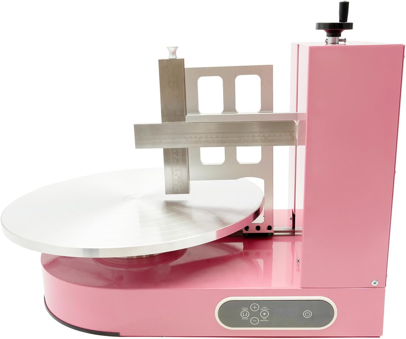 Electric Cake Decorating Machine Cream Coating Spreading Smooth Machine Surface Scraper for 4-16inch Cakes, 0-320RPM Adjustable Rotating Speed