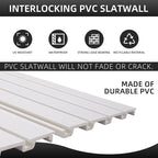 Slatwall Panel Garage Organizer Heavy Duty Wall Mounted, PVC Slat Panels Home - Image 6