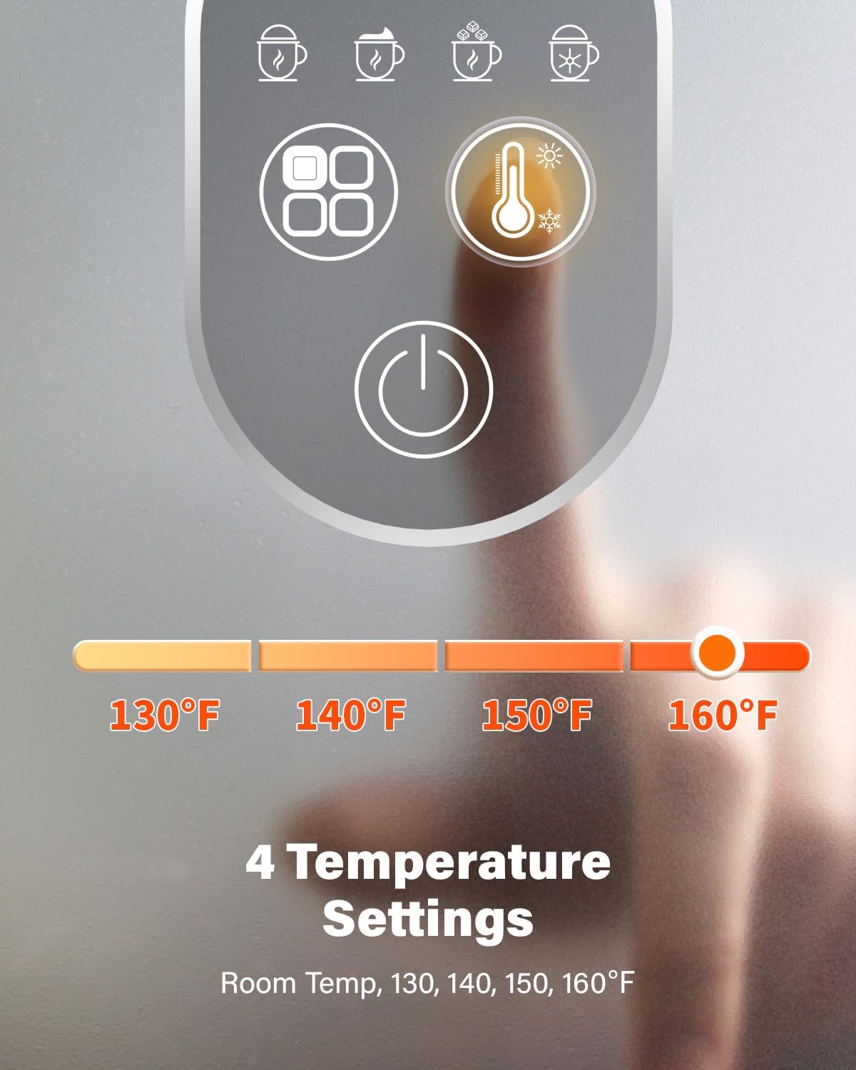 4-in-1 Electric Milk Frother and Steamer with Auto Temperature Control, Warm & Cold Foam Maker, Fast Frother for Coffee, Latte, Hot Chocolate, Cappuccino, Macchiato, White