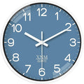XNM Blue Minimalist Wall Clocks Battery Operated 8 Inch Classic Analog Clock by XNMwallclock