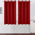 LEMOMO Blackout Curtains 66 x 54 Inch Long Red Curtains Set of 2 Panels Room by Lemomo