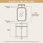 WallBeyond Wood Bathroom Mirror - Image 5
