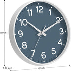 Roymnie Wall Clock 10 Inch Silent Wall Clocks Battery Operated-Modern Non - Image 3