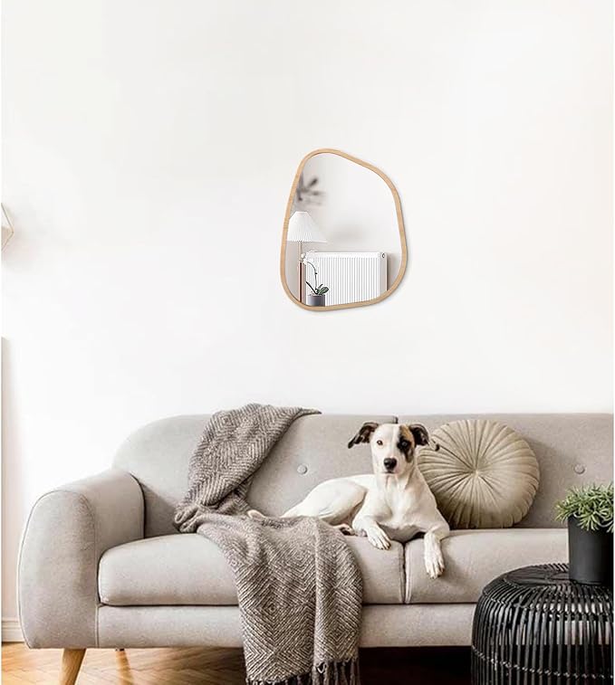 Asymmetrical Irregular Mirror Wall Mounted, Unique Vanity Mirror, Shaped - Image 3