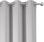 LEMOMO Light Grey Blackout Curtains/38 x 54 Inch/Set of Two Panels Grommet - Image 7