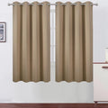 LEMOMO Natural Blackout Curtains 52 x 63 Inch Length/Set of 2 Curtain by Lemomo
