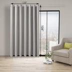 BONZER Room Divider Curtain Total Privacy Wall Extra Wide Grommet Room - Image 4