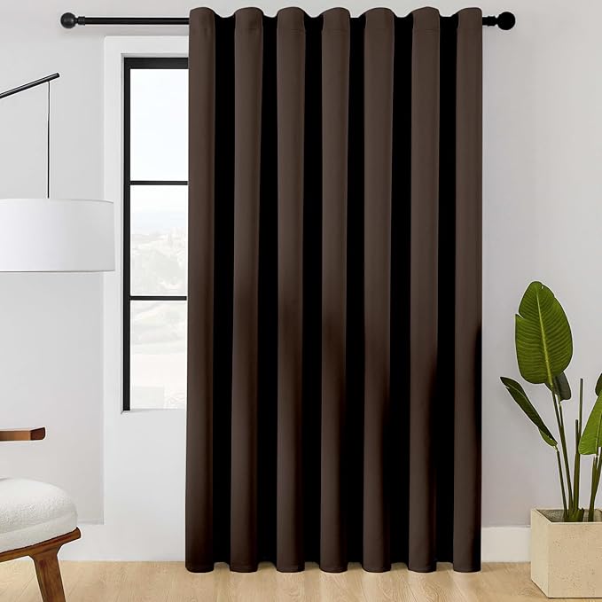 ChrisDowa Room Divider Curtain 84 Inches Long, Wide Blackout Sliding Door by ChrisDowa
