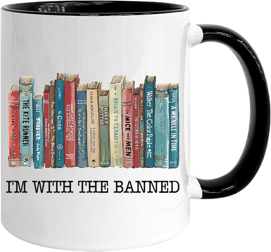 Gifts For Book Lovers, Book Lovers Gifts For Women, Book Themed Gifts for Teacher, Librarian Mug for Women, Christmas Gifts for Book Lovers Bookworm, Book Accessories, 11oz Coffee Mug