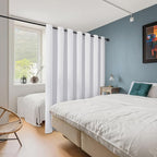 ChrisDowa Room Divider Curtain 108 Inches Long, Wide Blackout Sliding Door - Image 2