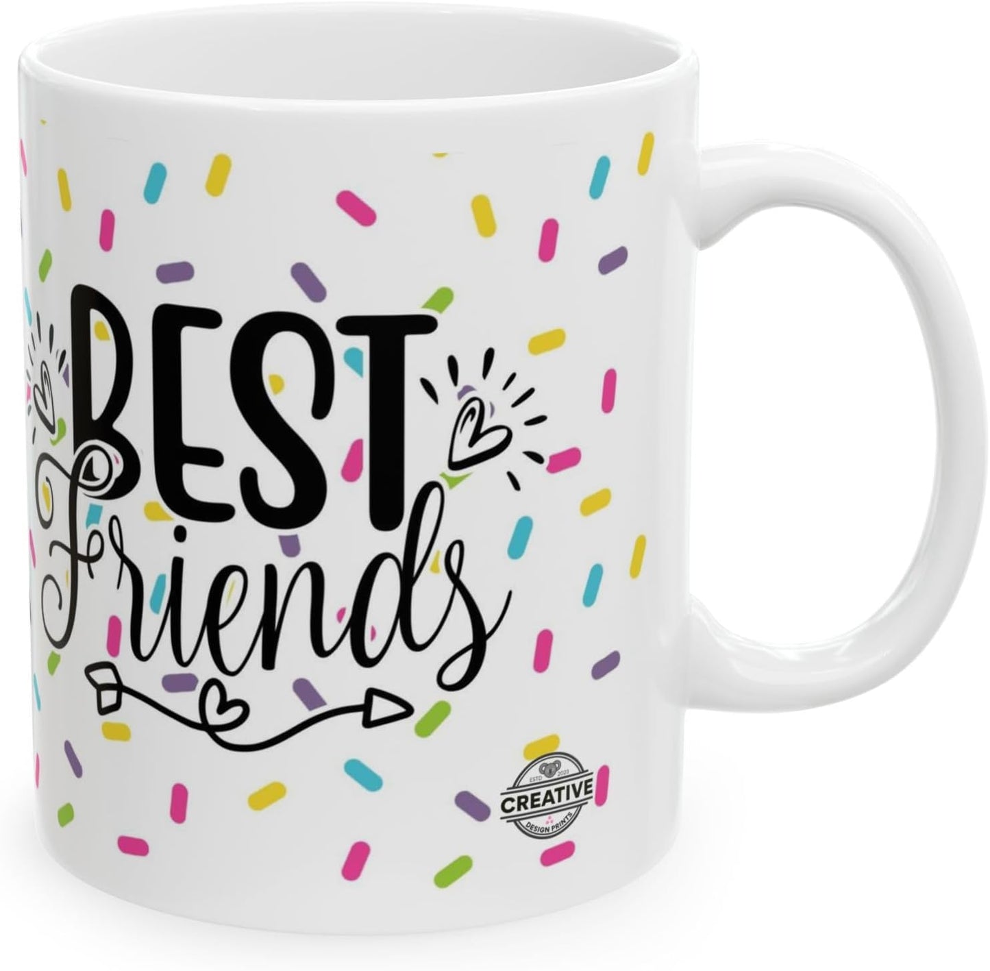 11 OZ Novelty Coffee Mugs - Christmas Gift (Best Friends Theme)