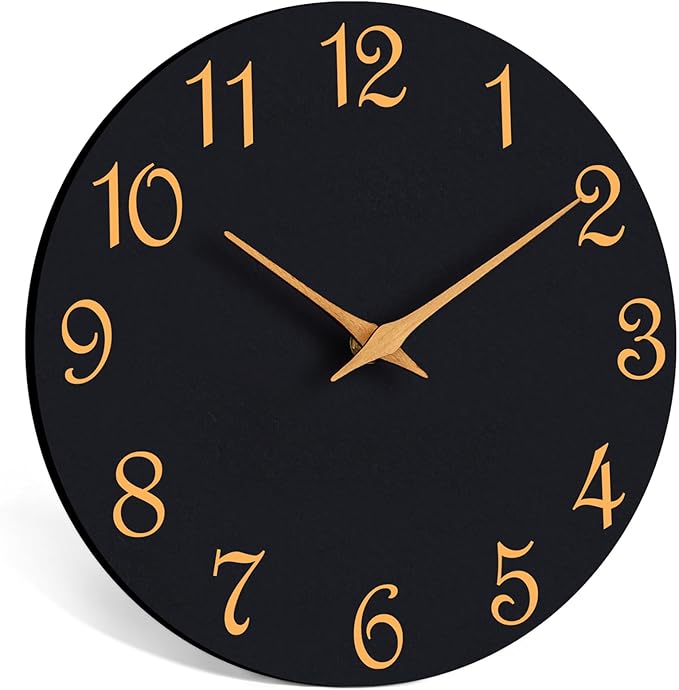 Roymnie Wall Clock, 10 Inch Modern Wall Clocks Battery Operated, Silent Non by Unknown