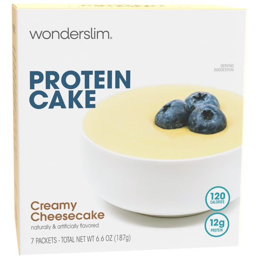 WonderSlim Protein Cake, Creamy Cheesecake, 12g Protein, Gluten Free (7ct)